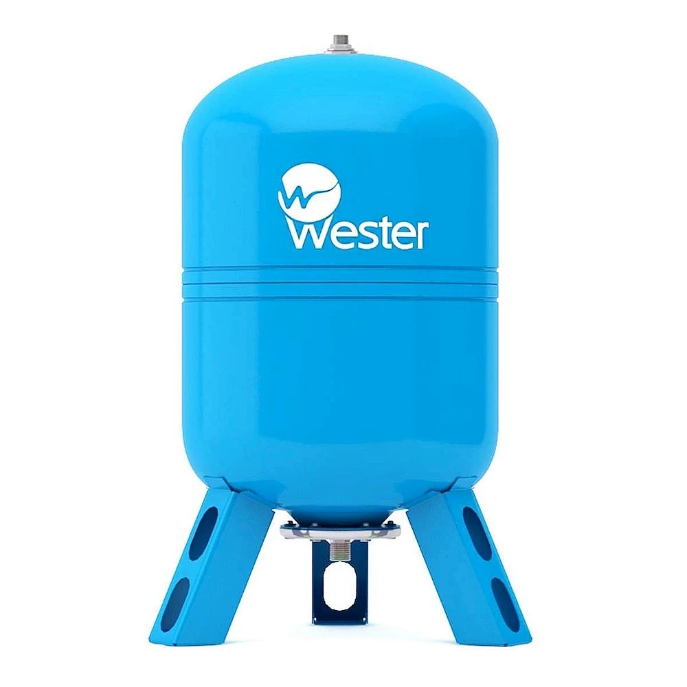 Гидроаккумулятор Wester WAV16 1 1/4″ 200 л Ру16 вертикальный, наружная резьба, корпус – углеродистая сталь