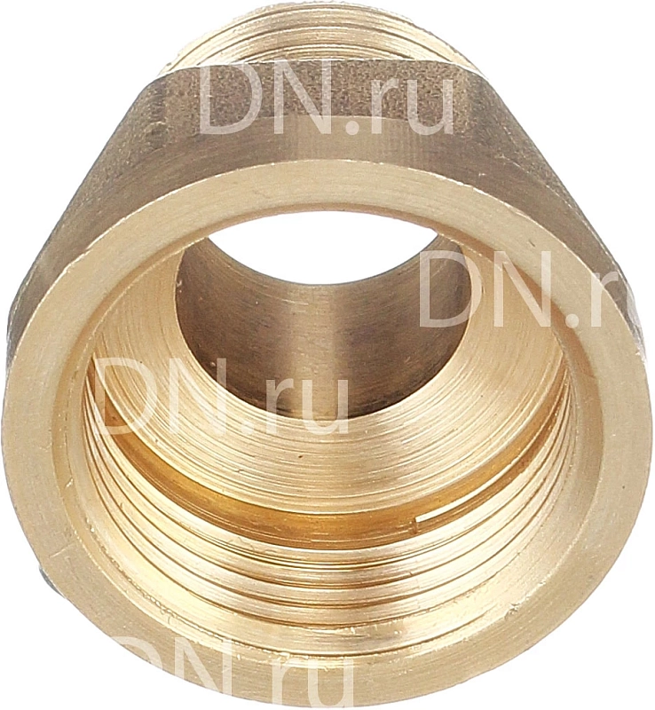 Муфта сгонная БАЗ МС Ду15/20 Ру40, корпус — латунь ЛС59-1, наружная/внутренняя резьба