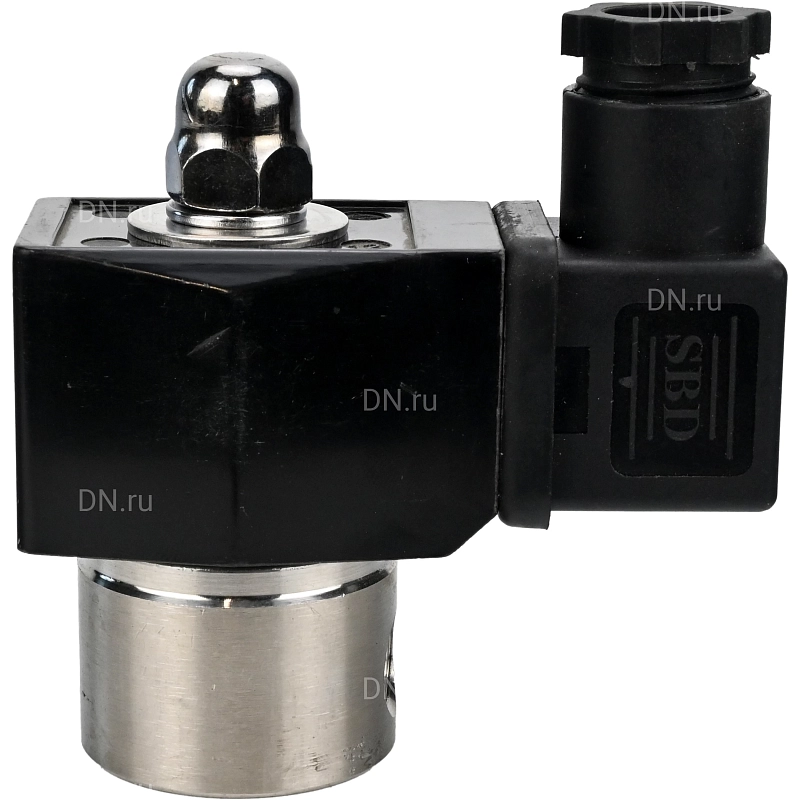 Клапан электромагнитный 1/8″ Ду6 Ру10, соленоидный двухходовой, корпус - нержавеющая сталь 304, уплотнение - Viton, резьбовой, нормально-закрытый, прямого действия, катушка - 220В (VS331-VT-NC-220VAC)
